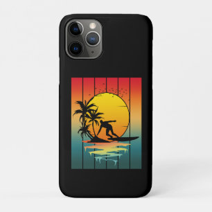 Vintager Sonnenuntergang Surfer Surf Case-Mate iPhone Hülle