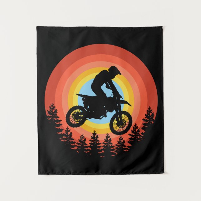 VINTAGER SONNENUNTERGANG WANDTEPPICH (Vorderseite)