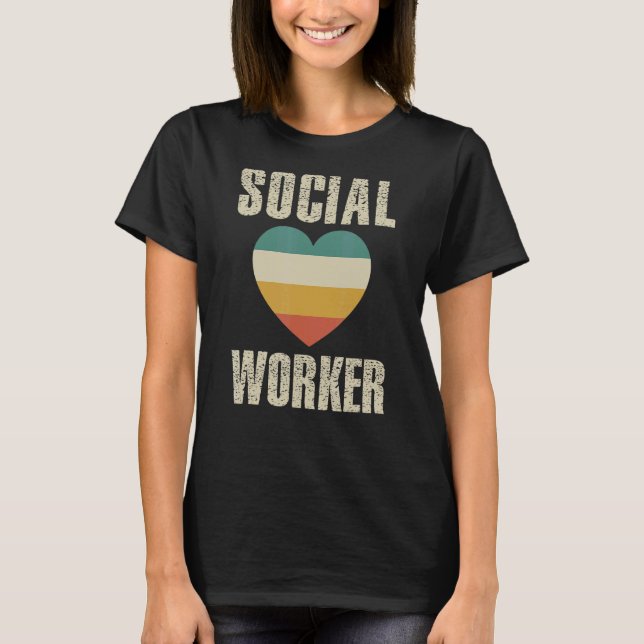 Vintager Sozialarbeiter T-Shirt (Vorderseite)