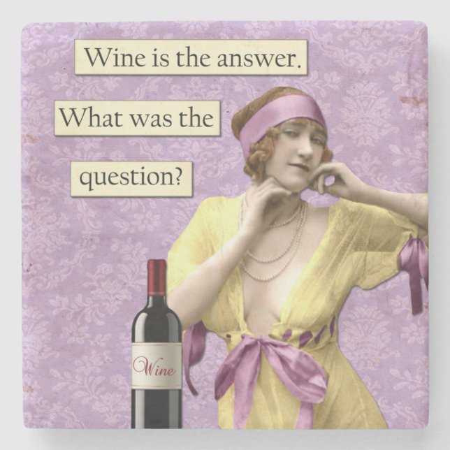 Vintager Spaß Untersetzer (Vorderseite)