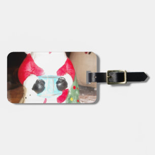 Vintager Spaß Weihnachten mit Schneekunst Gepäckanhänger