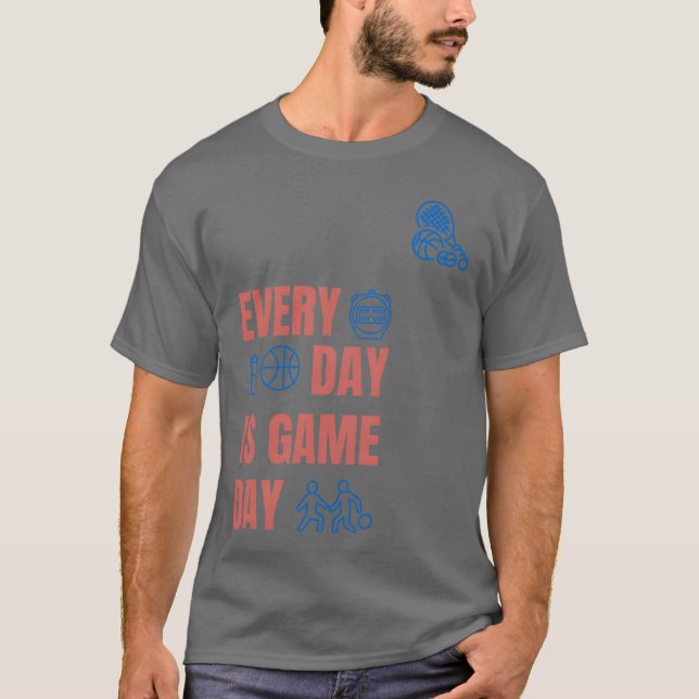 Vintager Spieltag T-Shirt (Vorderseite)