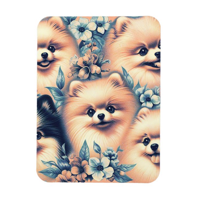 Vintager Spitz Magnet (Vertikal)