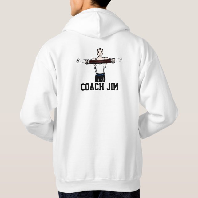 VINTAGER SPORT Gecoacht Personalisiert Hoodie (Rückseite)