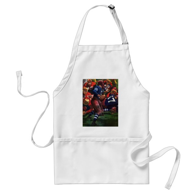 Vintager Sportfußballspieler Quarterback Schürze (Vorne)