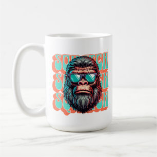 Vintager Squatch Retro Style Comic Pop Art Kaffeetasse