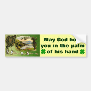Vintager St. Patrick's Day Autoaufkleber