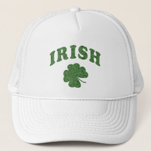 Vintager St Patricks Day Green Kleeblatt Snapback Truckerkappe