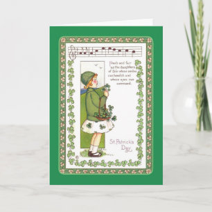Vintager St. Patrick's Day Karte