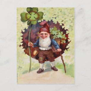 Vintager St. Patrick's Day Postkarte
