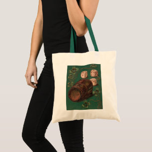 Vintager St. Patrick's Day, Viel Glück Irish Dice Tragetasche