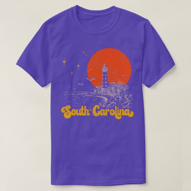 Vintager Staat Süd-Olina Mittelalter Bedrängnis T-Shirt (Design vorne)