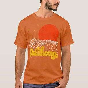 Vintager Staat von Oklahoma Mitte Jahrhundert ersc T-Shirt