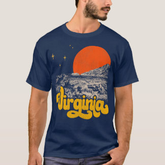 Vintager Staat von Virginia Mitte Jhd. T-Shirt