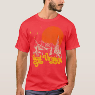 Vintager Staat von West Virginia Mitte Jahrhundert T-Shirt