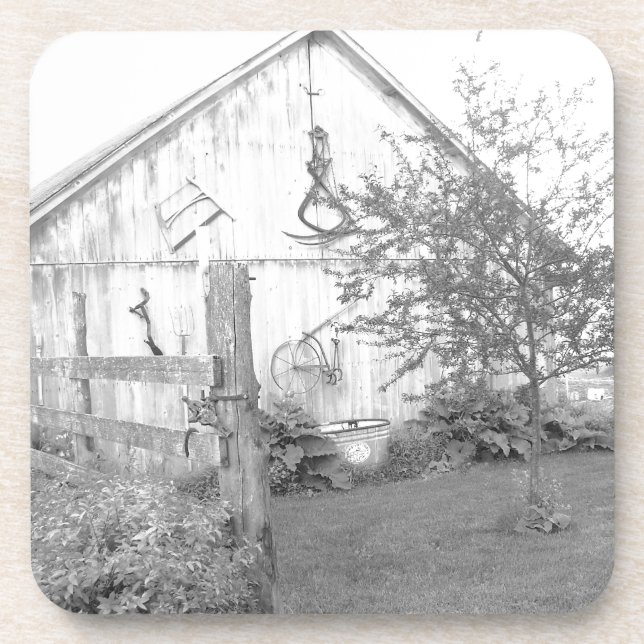 Vintager Stall Getränkeuntersetzer (Vorderseite)