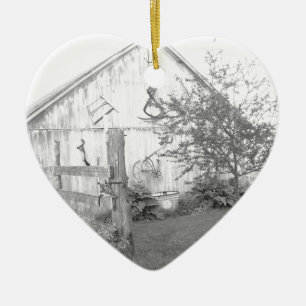 Vintager Stall Keramikornament
