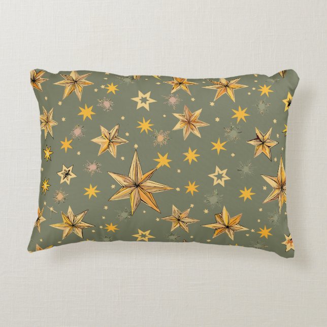 Vintager Star Design Akzent Pillow Dekokissen (Rückseite)