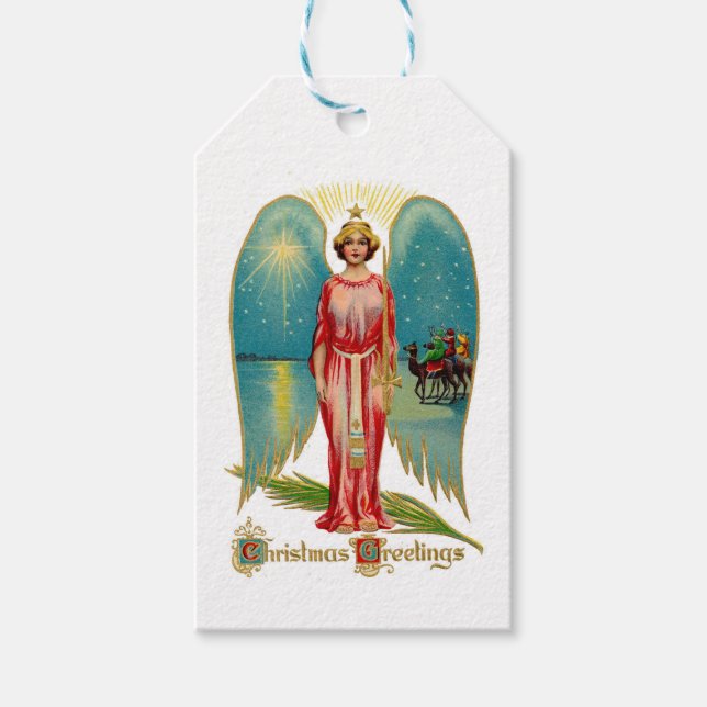 Vintager Star von Bethlehem Geschenkanhänger (Vorderseite)