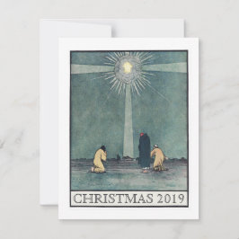 Vintager Star von Bethlehem Weihnachtsfeiertag Dankeskarte