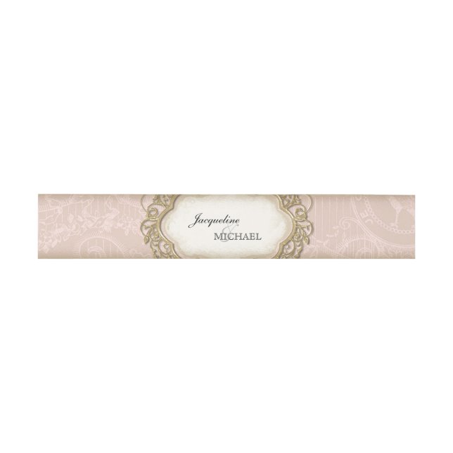 Vintager Stargazer Lippenblütenrahmen Einladungsbanderole (Flach)