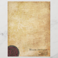 Vintager Steampunk Monogramm-Rotwein B