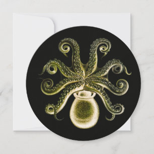 Vintager Steampunk Octopus - Gelb