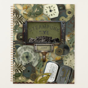 Vintager Steampunk-Zeitplaner Planer