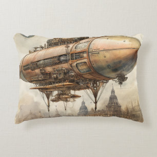 Vintager Steampunk Zeppelin (12) Dekokissen