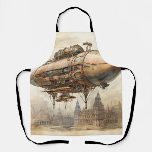 Vintager Steampunk Zeppelin (12) Schürze