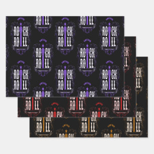 Vintager Stein und Rollen Geschenkpapier Set