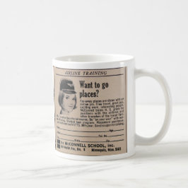Vintager Stewardess Kaffeetasse
