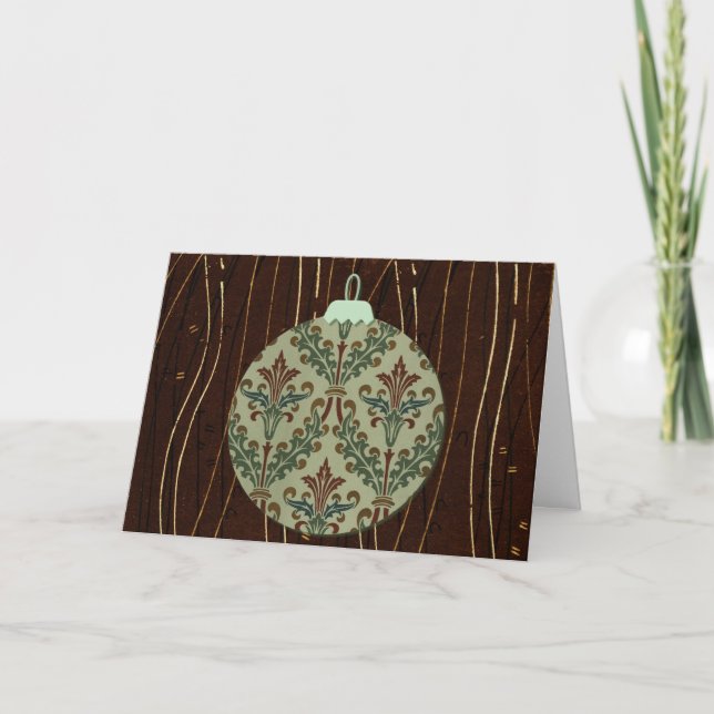 Vintager Stil Alte Welt Weihnachtsfeiertag Karte (Vorderseite)