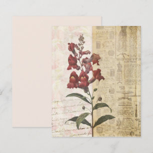 Vintager Stil BlumenCollage Scrapbook Paper
