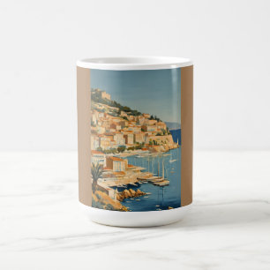 Vintager Stil Cote d'Azur Französisch Reisen Wasse Kaffeetasse