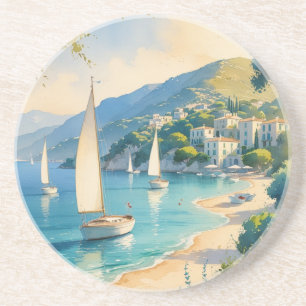 Vintager Stil Cote D'Azur Getränkeuntersetzer