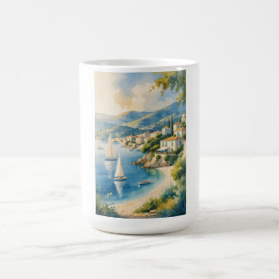 Vintager Stil Cote D'Azur Kaffeetasse