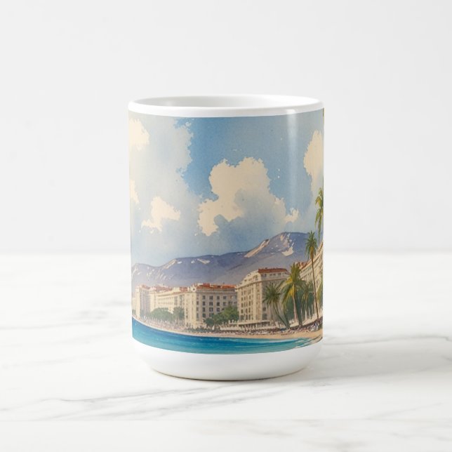 Vintager Stil Cote D'Azur Kaffeetasse (Mittel)