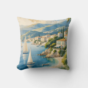 Vintager Stil Cote D'Azur Kissen