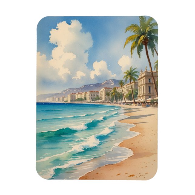 Vintager Stil Cote D'Azur Magnet (Vertikal)