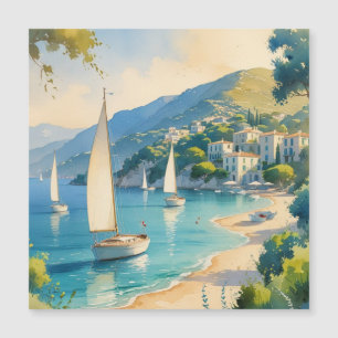 Vintager Stil Cote D'Azur Magnetkarte