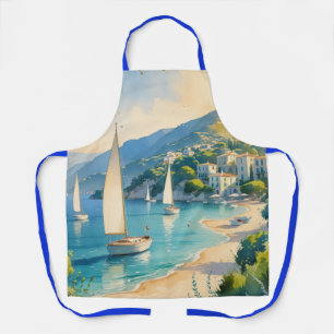 Vintager Stil Cote D'Azur Schürze