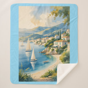 Vintager Stil Cote D'Azur Sherpadecke