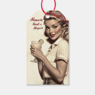 Vintager Stil des Buttons: Mamacita braucht eine M Geschenkanhänger