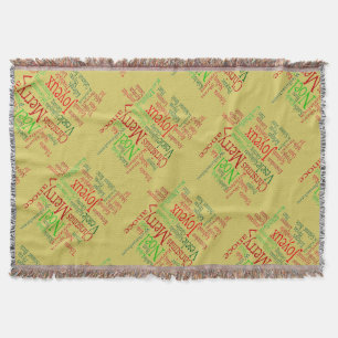 Vintager Stil frohe Weihnachtsübersetzung Word Decke