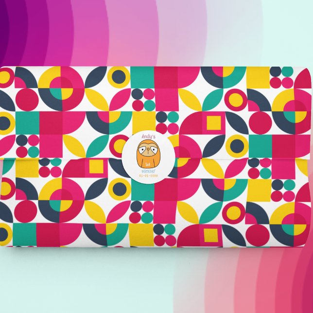 Vintager Stil Geschenkpapier Set (party theme bauhaus birthday packing gift wrap,gift wrapping sheet, return gift packing sheet)