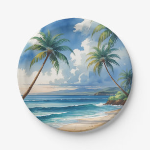 Vintager Stil Hawaii Reise Aloha Von Hawaii Pappteller