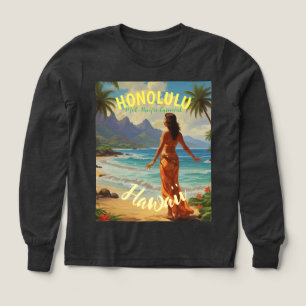 Vintager Stil Hawaiian Travel Honolulu Mittelpazif