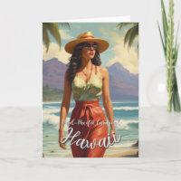 Vintager Stil Hawaiian Travel Honolulu Mittelpazif