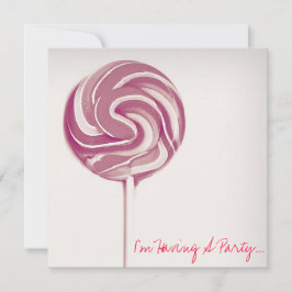 VINTAGER STIL "LOLLIPOP" GEBURTSTAGSKARTE EINLADUNG